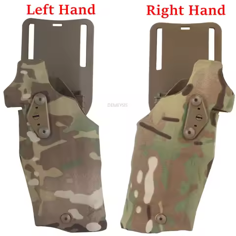Left / Right Hand Tactical Pistol Holster for G17 Gen4 G19 with X300 Lights Quick Release Hunting Ho