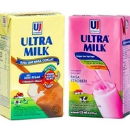 ULTRA MILK 125ML KARTON COKLAT DAN STRAWBERRY ISI 40 PCS PO1363