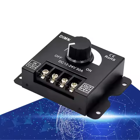 led dimmer hard and soft strip light dimmer brightness regulator DIMMER knob 12V/24V30A
