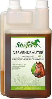 Stiefel Nerve Herb Juice for Horses, from a 100% Natural Herb Mix, in Stress Situations, for Anxiety