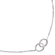 Cartier Baby Love necklace in 18K white gold with diamonds, approximately 6.7g. Pre-owned. Women's.