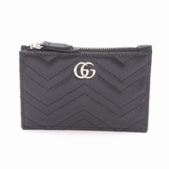 【二手】Gucci GUCCI 雙G卡包附鑰匙圈 837747AAET81000 真皮卡包 女士 全新