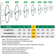 100pcs Diamond Pin Stainless Steel Fishing Swivel Snap Fishing Lure Pin Fishing Lure Connector Fishi