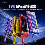 Thunder Wolf T90 Magnetic Axis Mechanical Keyboard 8KHz Report Rate All Aluminum CNC Hollow Magneto 