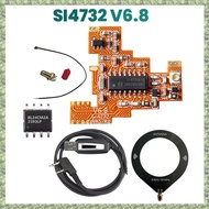(DXCP) SI4732 V6.8 FPC Module+512KB Chip+Writing Cable Kit for K5 K6 HF Shortwave Full Band/Single S