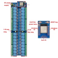 2026 DC5V/DC12V/DC24V ESP32 32 Channel Relay Module ESP32-WROOM Development Board Secondary Developm
