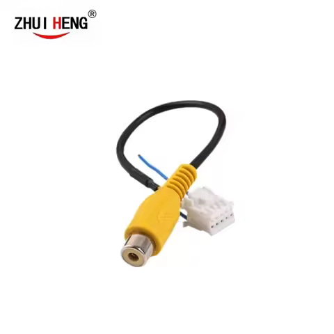Reversing Rear View Cable 4 Pin Male Connector for Android 1 2 Din Car Radio Audio RCA Input Plug Ca