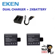 EKEN Battery Charger Set For H8R / H9R / H3R