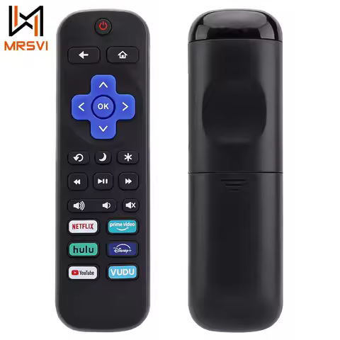 MRSVI Replacement Remote Control for Roku TV - Compatible With Philips,TCL, Hisense, Onn, Sharp, (No