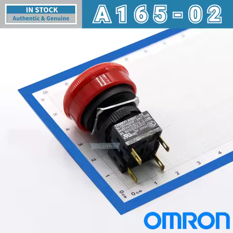 OMRON Emergency Stop Button Original New Authentic Japan A165E-S-01 A165E-S-02 30VDC 3A 5A for Safet