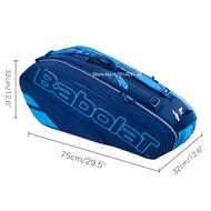 Babolat Wimbledon RAFA กระเป๋าเทนนิสตัดสำหรับผู้หญิงผู้ชายมีช่องใส่รองเท้ากระเป๋าสะพายหลังเทนนิสแพ็ค