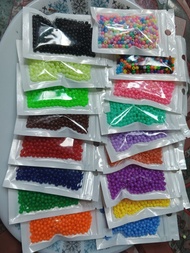 Mote Manik manik Ukuran 4mm Bulat Kapur berat 10gr