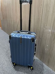 新時代銀藍色鋁框20吋實淨登機級別行李箱旅行箱20 inch Luggage 36×24×56 cm