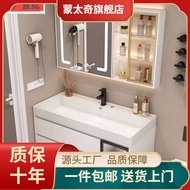 S-6💝New Smart Bathroom Cabinet Mirror Combination Bathroom Washbasin Cabinet Combination Sink Washstand Set Whole Washbi