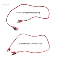 【3C】 Power Plug to Alligators Clip Cable Double Alligators Clips Power Test Cable 2 Plugs to 2 Clips