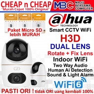 Dahua Hero H3D 2K 3MP Dual Lens Rotate 360 WiFi 6 - Indoor WiFi CCTV Camera 3MP Pan & Tilt Human Det