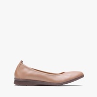 CLARKS Jenette Ease (Original) Women's Flat Shoes - Praline Leather
