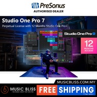 PreSonus Studio One Pro 7 Perpetual License with 12 Months Studio One Pro+