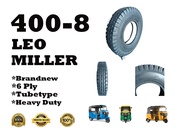 400-8 (4.00-8) BAJAJ RE TIRE  6 PLY RATING TUBETYPE (LEO TIRE BRAND)
