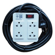 ชุดเต้ารับ 4ช่อง1สวิตซ์ 5เมตร 3500W 16A B4-2 ยูนิค Nons