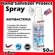 Hand Sanitizer Spray Antibacteria Maylife+ Contains 75% Alcohol Kills 99.99 of Germs Maylife Plus 喷洒含75%医药酒精杀菌 免洗手液 50ml