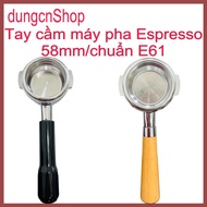 Espresso maker handle 58mm/E61 standard for coffee makers with coffee handle and E61 standard brewin