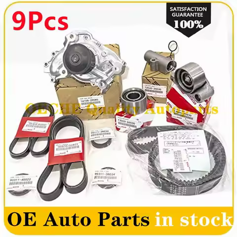 56992-RV0-A05 9Pcs New Timing Belt + Water Pump Kit For Honda Odyssey Pilot Accord Aacura RL MDX TL5