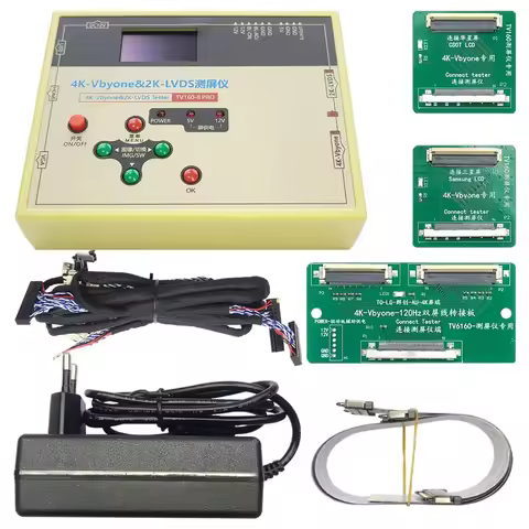 TV160 8th Generation TV Screen Tester TV Screen Body Test Tools Module 12V 3A Monitor 4K Vbyone 2K L
