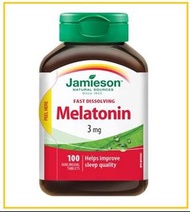 JAMIESON 健美生褪黑素片100片 MELATONIN 3MG 100 TABLETS