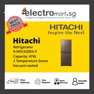 Hitachi R-WXC620KS-X 474L Inverter 6-Door Refrigerator – Crystal Mirror