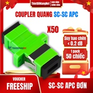 SC/APC Optical Coupler (Green) - Simplex Adapter Optical Connector High Quality Ceramic Core, Extrem