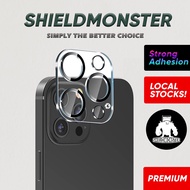 ShieldMonster iPhone Camera Lens Protector 13 Pro Max/13 Mini/11 Tempered Glass Metal Ring 3D Cover