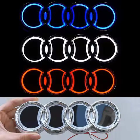 18x5.8cm 5D rear four-ring trunk LED lamp trunk lamp is suitable for Audi a3 a4 a5 aa 7a 8 S3 S4 S5 