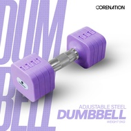 CoreNation Adjustable Steel Dumbbell 2-5KG Unit | Dumbbell Barbell Dumbbell Barbell
