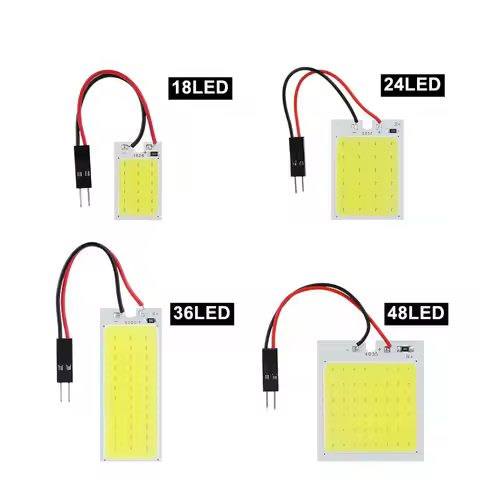 C5W BA9S LED Bulb C10W Festoon 31mm 36mm 39mm 42mm T10 W5W Light COB 12V White Car Interior Dome Rea