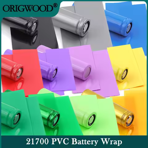 21700 PVC Heat Shrink Tube Pre-Cut Lipo Battery Wrap Protective Sleeve Casing Precut Insulated Film 