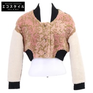 Christian Dior [國內授權] 258V83AL833 羊皮/羊毛混紡短版外套 / 40碼