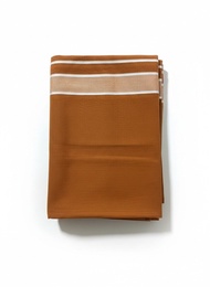 Traditional cotton dhoti for men featuring a silver border