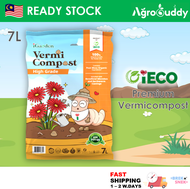 AgroBuddy 7L IECO High Grade Vermicompost Vermicast for Organic Farming | Vermikompos Baja Tanah Org