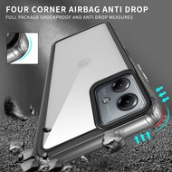 For Motorola Moto G14 G54 Power G64 5G- Transparent Phone Case, TPU + Acrylic Material, Military - G