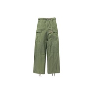WTAPS x sacai Cotton Back Satin Pants 01 Trousers Olive Drab Unused