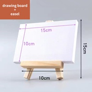 Wood Artist Tripod Painting Easel with Drawing Board Pigment Display Holder Desktop Painting Table N