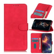 全城熱賣 - 適用於 Sony Xperia 5 II KHAZNEH 復古紋PU + TPU左右開皮套 帶支架&卡槽&錢包（紅色）