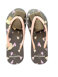 abercrombie kids girls Size L 膠拖鞋 Shoe size 7 or 8 （平行進口貨品)