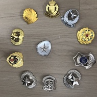 Security Metal Hat Badge Property Store Security Security Large Cap Bank Security Gold Crown Securit