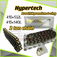 (2TON) HyperTech Pro415X premium O-ring chain 415 oring chain black gold