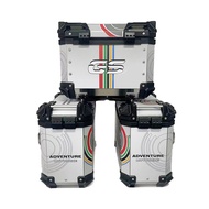 Motorcycle38L Large Capacity Aluminum Alloy Side Box Luggage Waterproof Storage Box Motorcycle Three