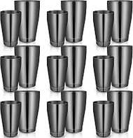 Lallisa 10 Pieces Cocktail Shakers Professional Bar Boston Shaker Set Stainless Steel Martini Shaker