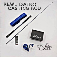 JIGGING COMBO SET, KEWL DAIKO CASTING ROD (BUTT JOIN) + SHINO INFINITY 1501HG JIGGING REEL