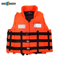 เสื้อชูชีพ Blue runner Life Vest Life Jacket 150N คอปก ขนาดใหญพิเศษ พร้อมนกหวีด สีส้ม มีแผ่นสะท้อนแส
